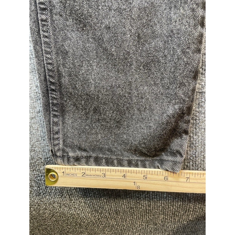 Vintage Levis 550 Jeans Mens 36x32 (32x30 Actual) Black Taper Leg Y2K ORANGE TAB - Picture 11 of 13